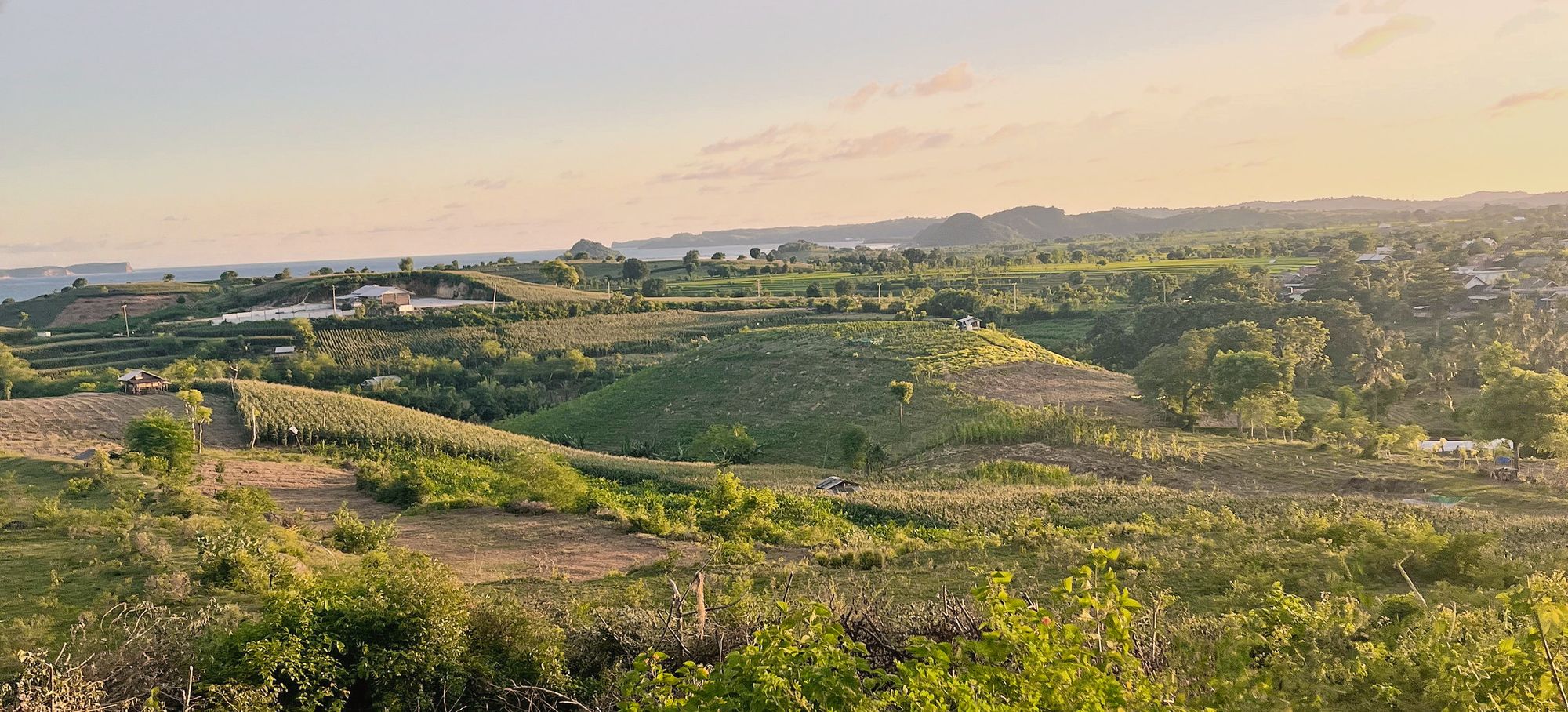Land in Lombok, Indonesia